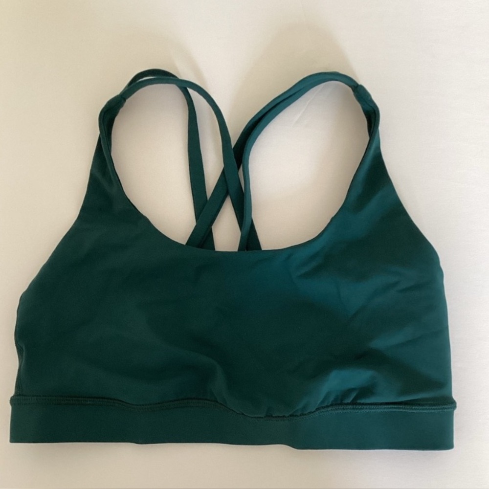 LULULEMON ENERGY BRA IN green size 6